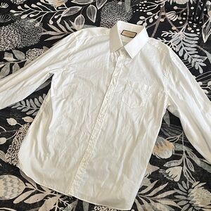 Gucci Elegant White Dress Shirt